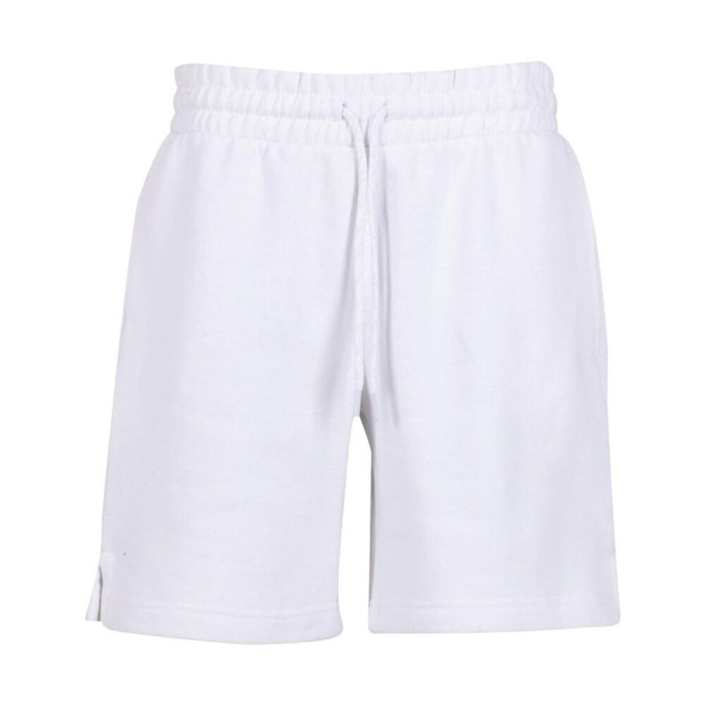 Build Your Brand Womens/Ladies Basic Sweat Shorts / White